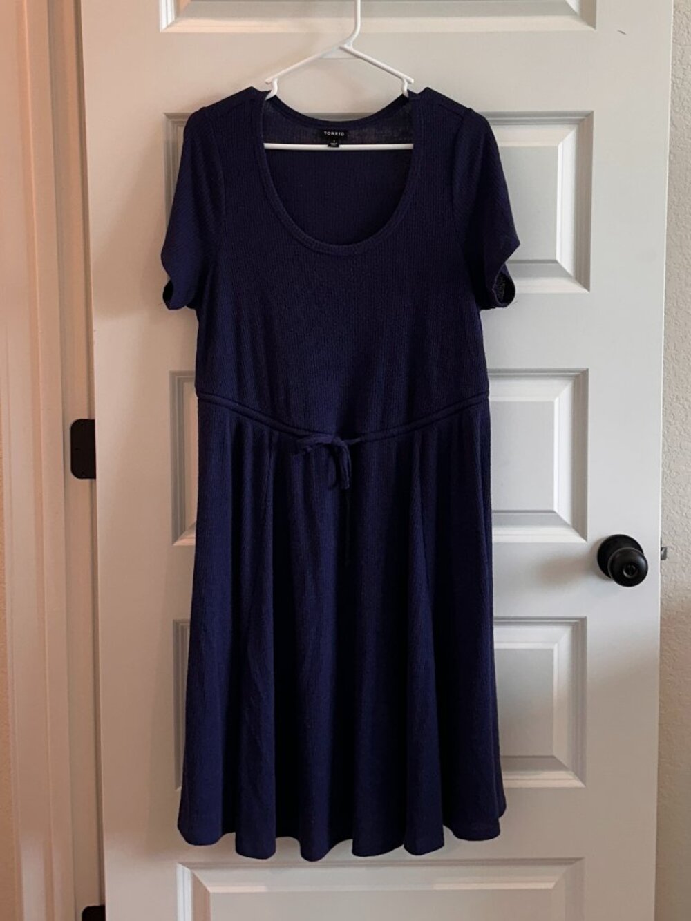 Torrid Empire Waist Babydoll Dress Navy Blue Size 1 (1x)